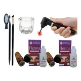 Kit Henna Sobrancelha Profissional Makiaj Mixer Dapen Palito