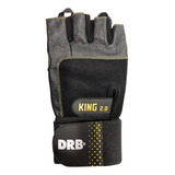 Guantes Gimnasio Drb King 2.0 Pesas Mancuernas Cuero 