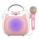 Máquinas De Karaoke Para Niños, Altavoces, Juguetes Rosa.