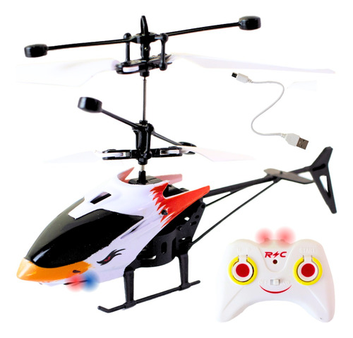 Avião Helicóptero Brinquedo Drone Com Luz E Controle Remoto