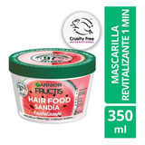 Mascarilla De Tratamiento Hair Food Sandia 350 Ml Fructis Revitalizante 1 Minuto