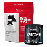 Combo Hipercalórico Mass 17500 1,4kg E Creatina Pura 150g