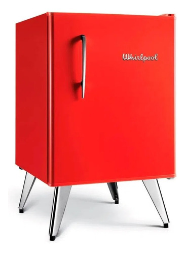 Heladera Whirlpool Retro 76 Lts Roja Wra09r3