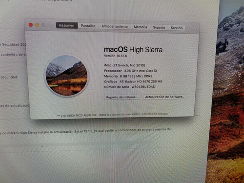 iMac 2010 21.5 Pulgadas