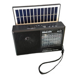 Bocina Portatil Radio Am Fm Usb Bluetooth Con Panel Solar 