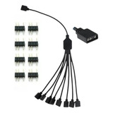 Hub Divisor Rgb 1t8 Argb 5v 3 Pinos Aura Sync Placa Mãe