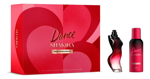 Set Shakira Dance Red Midnight Edt 80ml + Desodorante 150ml