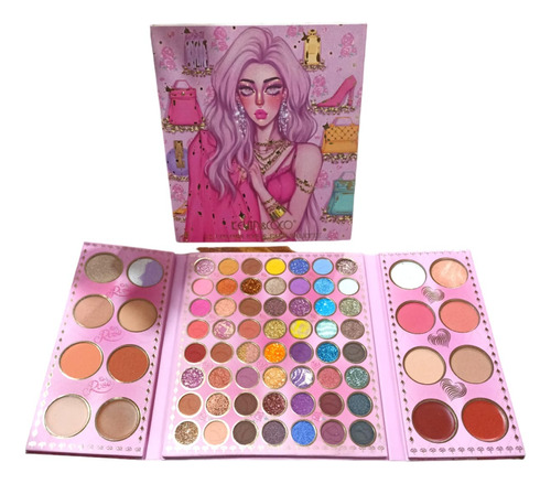 Paleta De Sombras Kevin & Coco 72 Colores Kc223465