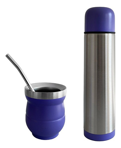 Set Termo 1 Litro Mas Mate 240ml Con Bombilla