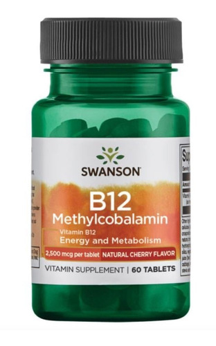 Vitamina B12  2500 Mcg 60 Tab Max Absorción. 100% Americano