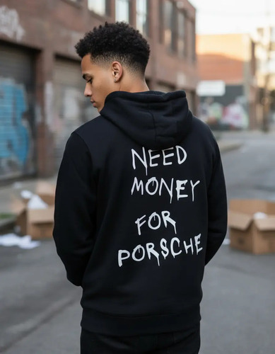 Sudadera Need Money For Porsche Con Capucha Hoodie Unisex | Meses sin interés