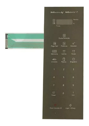 Teclado Membrana Microondas Panasonic Nnst55lm Espelhada