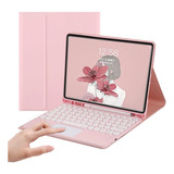 Funda Con Teclado Anmengxinling / Para Galaxy Tab A7/pink