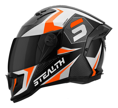 Capacete Moto Fechado Stealth Concept Viseira Fumê Promoção