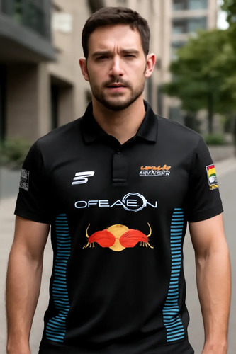 Playera Tipo Polo Formu-la Escuderiaa Fireli Checo Perez