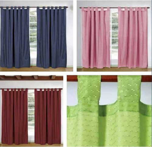 Cortinas Ambiente Baston Motita Varios Colores Excel