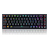 Teclado Gamer Mecânico Castor Rgb Preto Switch Blue Abnt2