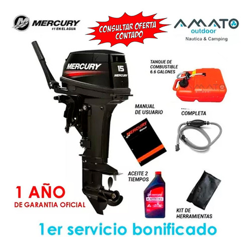 Motor Fuera De Borda Mercury 15 Super 2t Consultar Ingreso