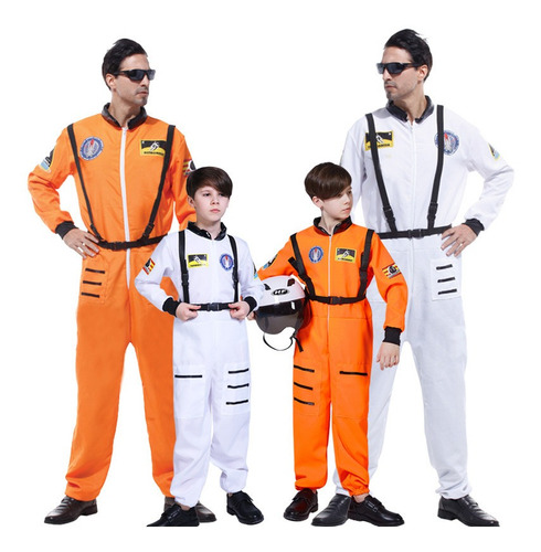 Disfraz De Nasa Astronauta Niños Adulto Traje De Uniforme