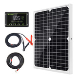 Topsolar Kit De Panel Solar De 20 W 12 V Monocristalino Con