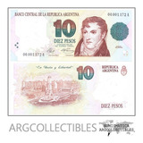 Argentina Billete 10 Pesos 1992 P-342a Bot-3037 Numero Bajo