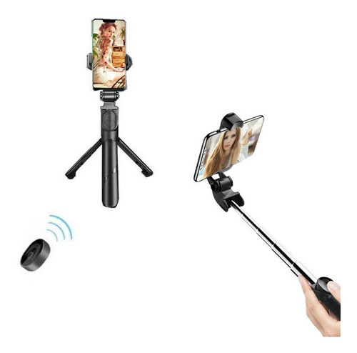 Tripie Celular Soporte Baston Selfie Stick Control Bluetooth