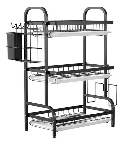 Escurridor De Platos De 3 Niveles, Escurridor Para Secar Pla