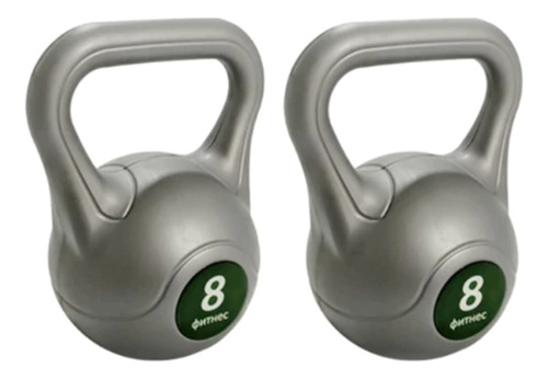 2 Pesas Rusas 8 Kg Kettlebell Combo Cross Fitness Kit Onthec