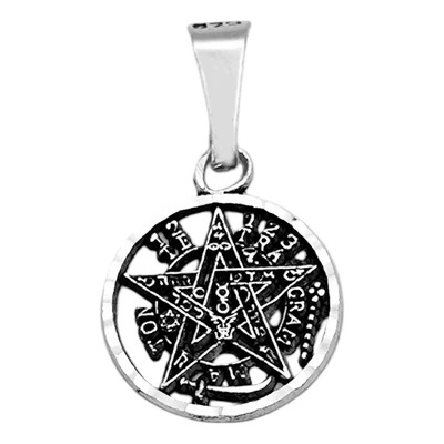 Dije Tetragrámaton Mini Curado Ley Plata 925 Color Plateado | Meses sin interés