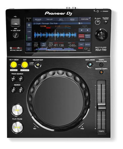 Controladora Pioneer Xdj-700 Multi Player Tela 7 