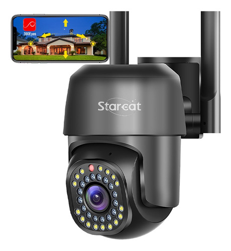 Starcat® Cámara De Seguridad 2.4g/5g Wifi Ptz 32led 390eyes