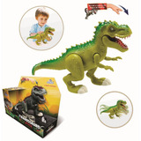 Dinossauro Rex Attack Jurassic Tiranossauro Com Som Luz 37cm