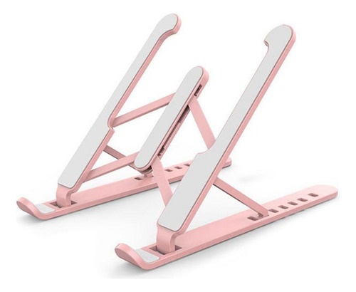 Base Soporte Rosado Para Pc Con Funda Ajustable Portable