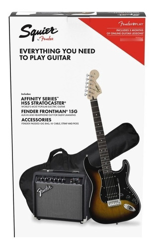 Kit Guitarra Electrica Fender Squier Stratocaster Hss Gama A