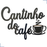 Cantinho Do Café Decoração Cozinha Placa Mdf 3mm Preto