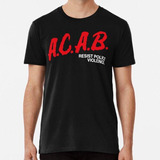 Remera A.c.a.b Resistir La Violencia Policial Algodon Premiu