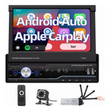 Auto Estereo 7 Pantalla Retractil 1 Din Android Auto Carplay
