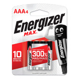 Blister 4 Pilas Aaa Triple A Energizer Max Duracion Pack X4