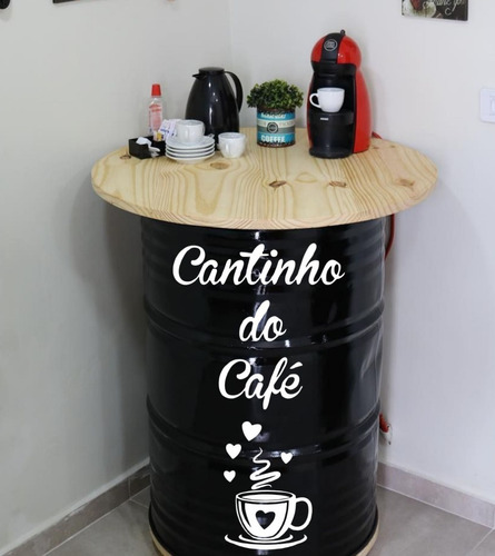 Adesivo Cantinho Do Café Tambor Tonel Barril 200l