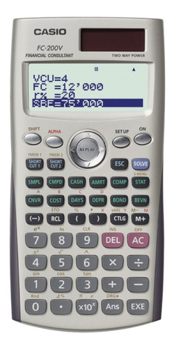 Calculadora Casio Financiera Fc200 V