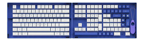 Keycaps Akko Pbt Double Shot Kit 197 Teclas Blue On White Cor De Teclado Blue/white Idioma Inglês