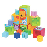 Brinquedo Educativo Cubo Didático Cubinhos De Encaixe