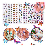Stickers Para Uñas Mariposas Tattoo Plancha Decoración Nail