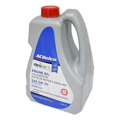 Aceite Acdelco Sintetico 100% 5w30 Dexos3 5l | Envío gratis