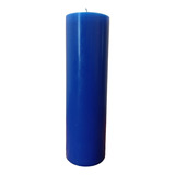 Cirio Liso - Color Azul Rey - Grande (7cm X 24cm)