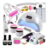 Kit Profissional Unha Gel Lixadeira 20.000rpm Sun X Completo