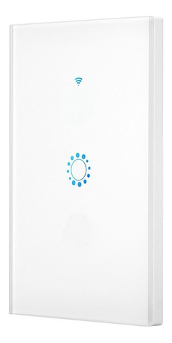 Interruptor Tecla Touch Vidrio Blanco Wifi 1 Canal Smartlife