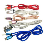 Cable Usb Común Tipo C Goma Pack X 10 Unidadss X Mayor 