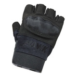 Guantes Hawk Army Negro Corto Short Finger Solo En Mg Bikes