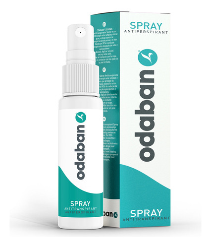 Antitranspirante Odaban Spray 30ml - Contra Suor Excessivo